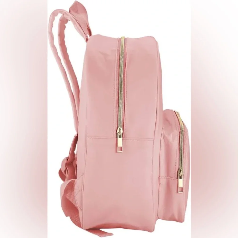 NWT MAKE MARKET SCHOOL DAILY Nylon Pink Kids Backpack 🎒NEW/Pockets Adj Straps